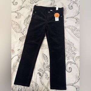 NWT Boys Black Corduroy Pants Size 6